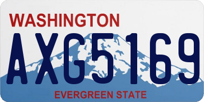 WA license plate AXG5169
