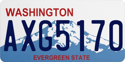WA license plate AXG5170