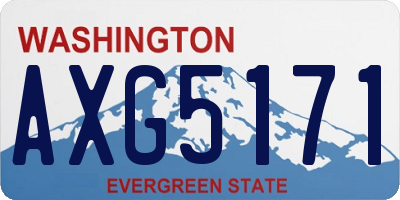 WA license plate AXG5171