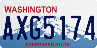 WA license plate AXG5174