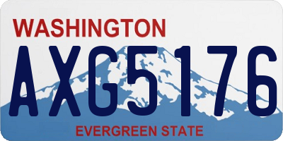 WA license plate AXG5176