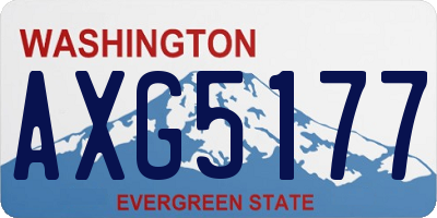 WA license plate AXG5177