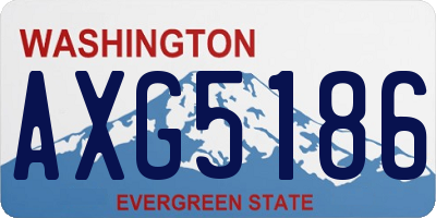 WA license plate AXG5186