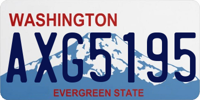 WA license plate AXG5195