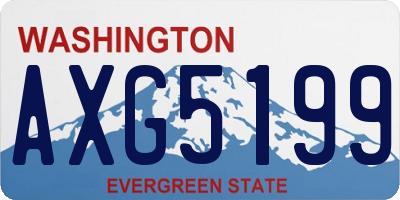 WA license plate AXG5199