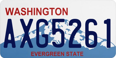 WA license plate AXG5261