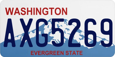WA license plate AXG5269