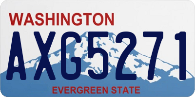 WA license plate AXG5271