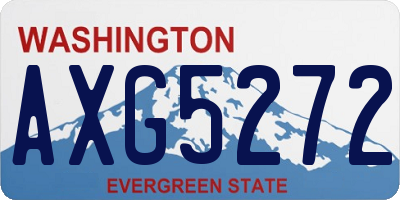 WA license plate AXG5272