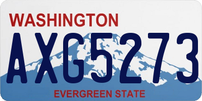 WA license plate AXG5273