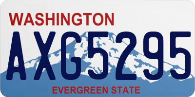 WA license plate AXG5295
