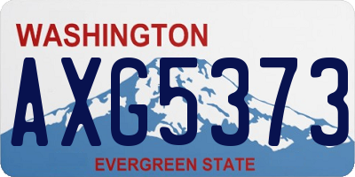 WA license plate AXG5373