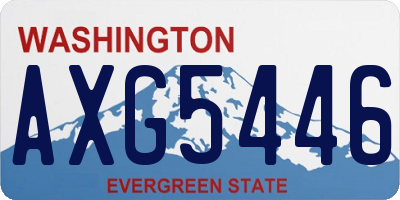 WA license plate AXG5446