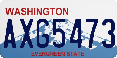 WA license plate AXG5473