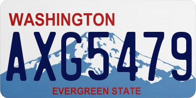 WA license plate AXG5479