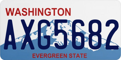 WA license plate AXG5682