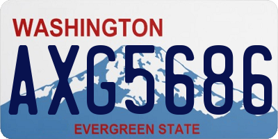 WA license plate AXG5686