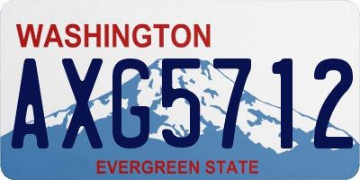 WA license plate AXG5712