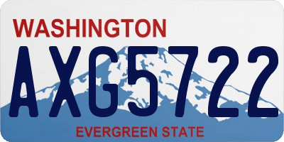 WA license plate AXG5722