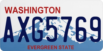 WA license plate AXG5769