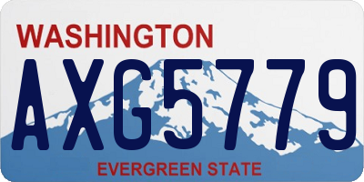 WA license plate AXG5779