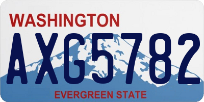 WA license plate AXG5782