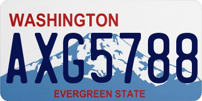 WA license plate AXG5788