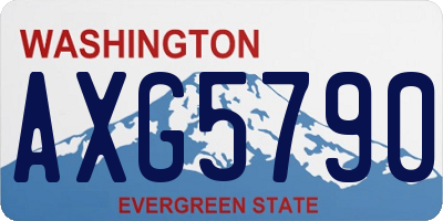 WA license plate AXG5790