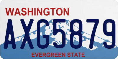 WA license plate AXG5879
