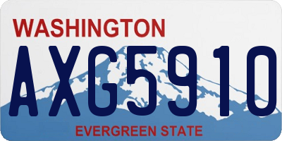 WA license plate AXG5910