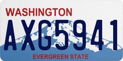 WA license plate AXG5941