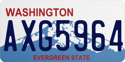 WA license plate AXG5964