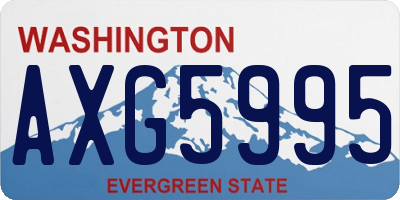 WA license plate AXG5995