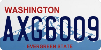 WA license plate AXG6009
