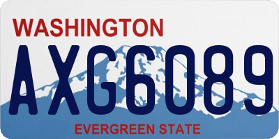 WA license plate AXG6089