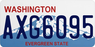 WA license plate AXG6095