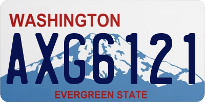 WA license plate AXG6121