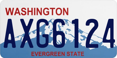 WA license plate AXG6124