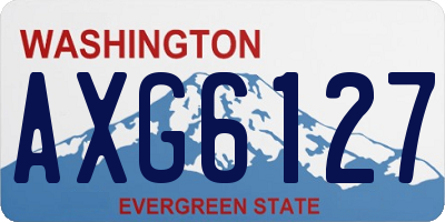 WA license plate AXG6127