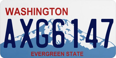 WA license plate AXG6147