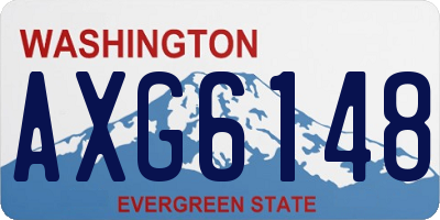 WA license plate AXG6148