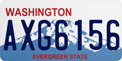 WA license plate AXG6156