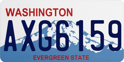 WA license plate AXG6159