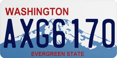 WA license plate AXG6170