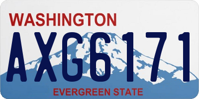 WA license plate AXG6171