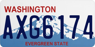 WA license plate AXG6174