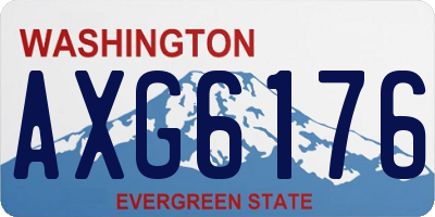 WA license plate AXG6176