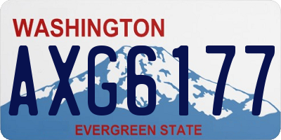 WA license plate AXG6177