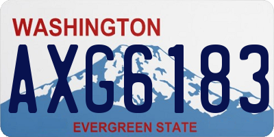 WA license plate AXG6183