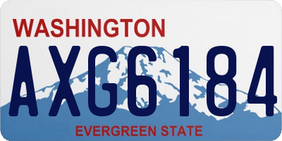 WA license plate AXG6184